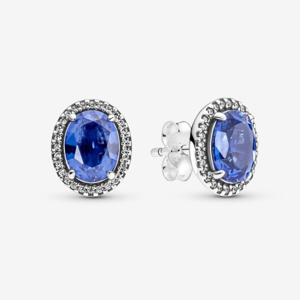 Sparkling Statement Halo Stud Earrings Pandora Australia